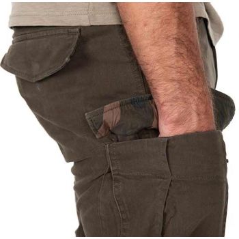 SPODNIE WĘDKARSKIE FOX KHAKI HD COMBAT TROUSER XXL