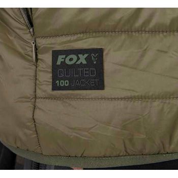 KURTKA WĘDKARSKA FOX OLIVE QUILTED 100 ROZM L
