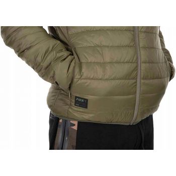 KURTKA WĘDKARSKA FOX OLIVE QUILTED 100 ROZM L