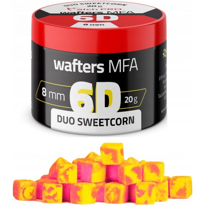 WAFTERS MATCH PRO DUO 6D SWEET CORN 8x8mm 20g WAFTERS MATCH PRO DUO 6D SWEET CORN 8x8mm 20g
