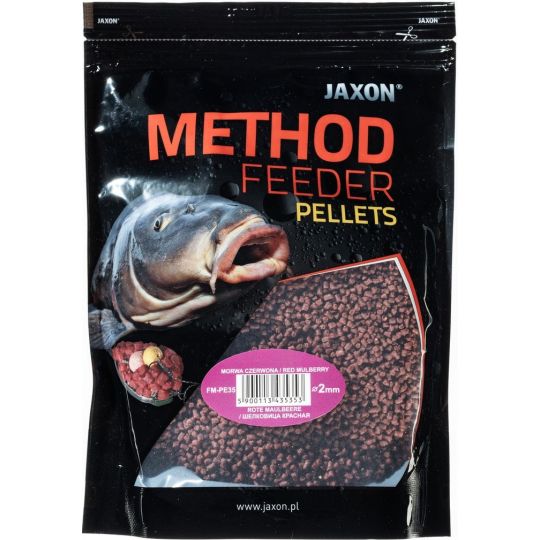 PELLET JAXON METHOD FEEDER 2mm 500g MORWA CZERWONA PELLET JAXON METHOD FEEDER 2mm 500g MORWA CZERWONA