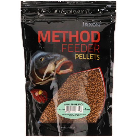 PELLET JAXON METHOD FEEDER 2mm 500g MARCEPAN MIÓD PELLET JAXON METHOD FEEDER 2mm 500g MARCEPAN MIÓD