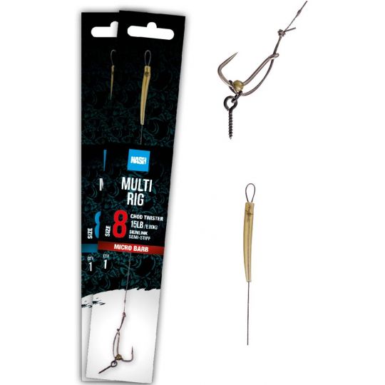 PRZYPON NASH MULTI RIG ROZMIAR 4 BARBLESS PRZYPON NASH MULTI RIG ROZMIAR 4 BARBLESS
