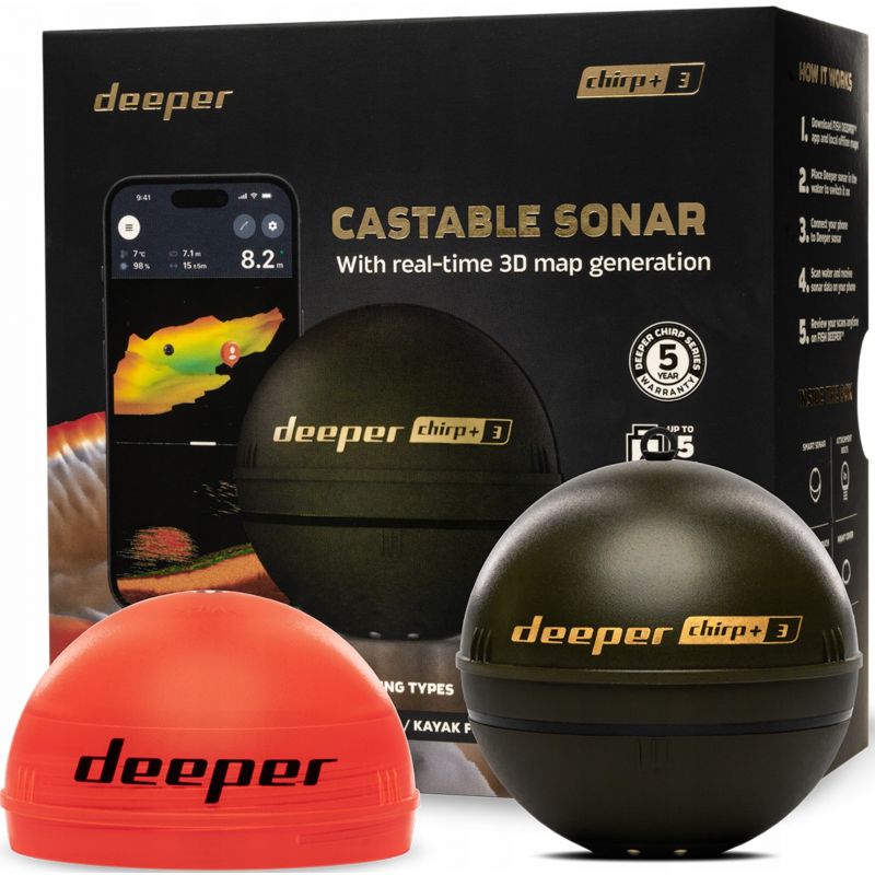 ECHOSONDA DEEPER CHIRP + 3 SMART SONAR GPS OSŁONA ECHOSONDA DEEPER CHIRP + 3 SMART SONAR GPS OSŁONA