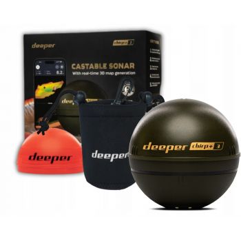 ECHOSONDA DEEPER CHIRP + 3 SMART SONAR GPS OSŁONA