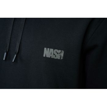 BLUZA NASH MAKE IT CARP LOGO BLACK HOODIE XXL