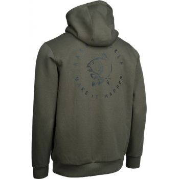 BLUZA NASH MAKE IT CARP LOGO HOODIE GREEN S