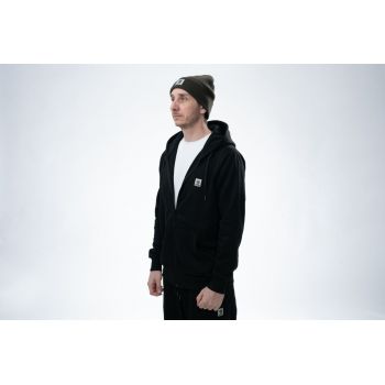 BLUZA NASH MAKE IT BADGE ZIPPED BLACK NA ZAMEK  S