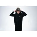 BLUZA NASH MAKE IT BADGE ZIPPED BLACK NA ZAMEK  S