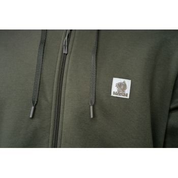 BLUZA NASH MAKE IT BADGE ZIPPED GREEN NA ZAMEK  S
