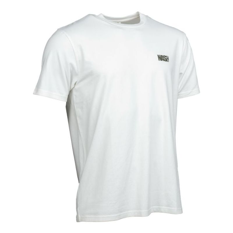 KOSZULKA NASH T-SHIRT MAKE IT CARP LOGO ECRU L 