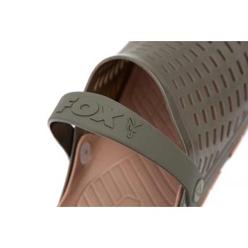KLAPKI FOX KHAKI CLOGS 44