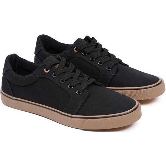 BUTY FOX TRAMPKI BLACK CANVAS SHOE TENISÓWKI 44