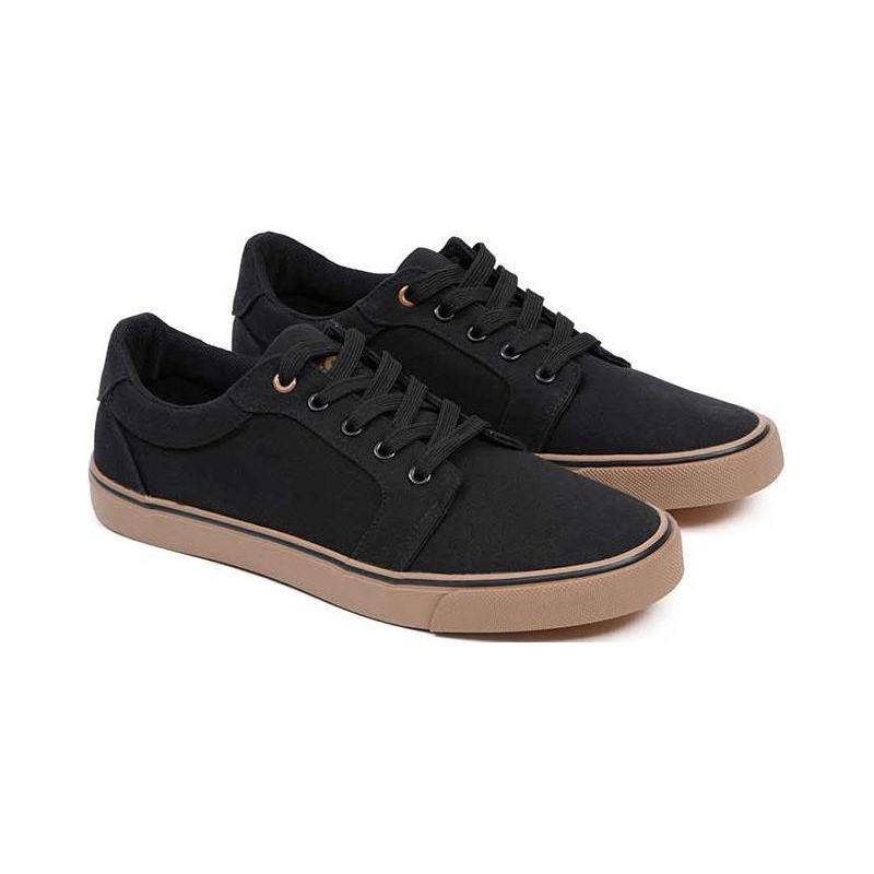 BUTY FOX TRAMPKI BLACK CANVAS SHOE TENISÓWKI 46