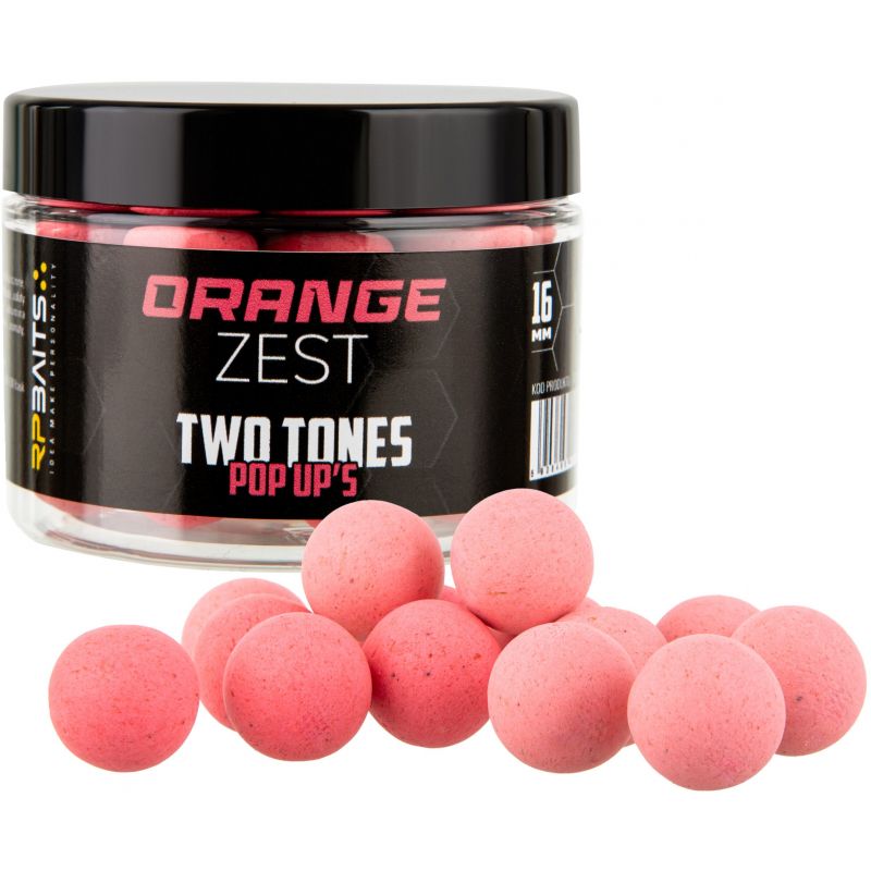 KULKI RP BAITS TWO TONES POP UP ORANGE ZEST 16mm