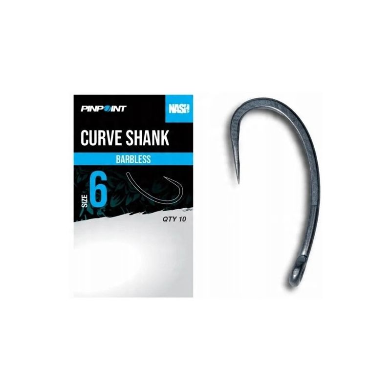 HACZYKI NASH CURVE SHANK SIZE 6 BARBLESS