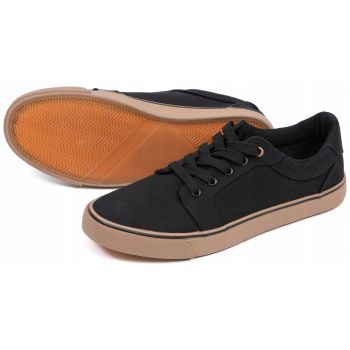 BUTY FOX TRAMPKI BLACK CANVAS SHOE TENISÓWKI 45