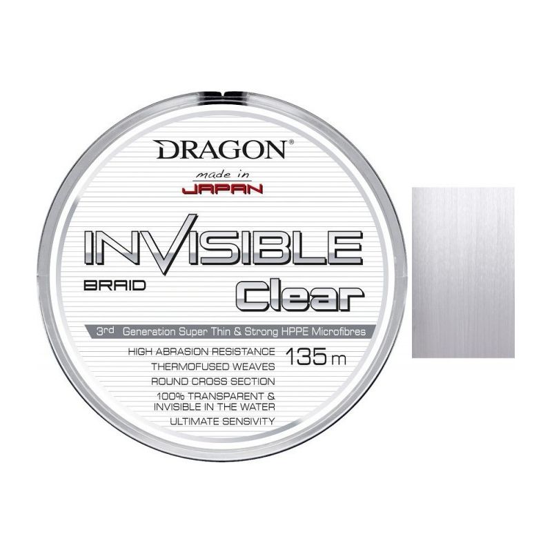 PLECIONKA DRAGON  INVISIBLE CLEAR 135m 0.14mm