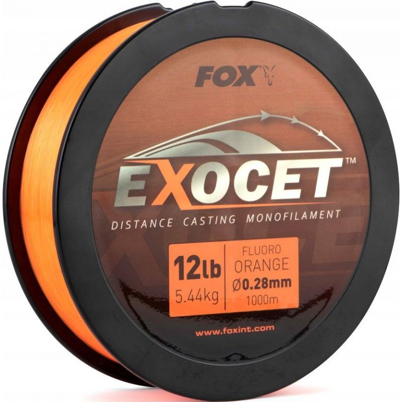 ŻYŁKA FOX EXOCET FLUORO ORANGE MONO 0,33mm 1000m