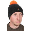 CZAPKA ZIMOWA FOX COLLECTION BOBBLE HAT BLACK ORAN