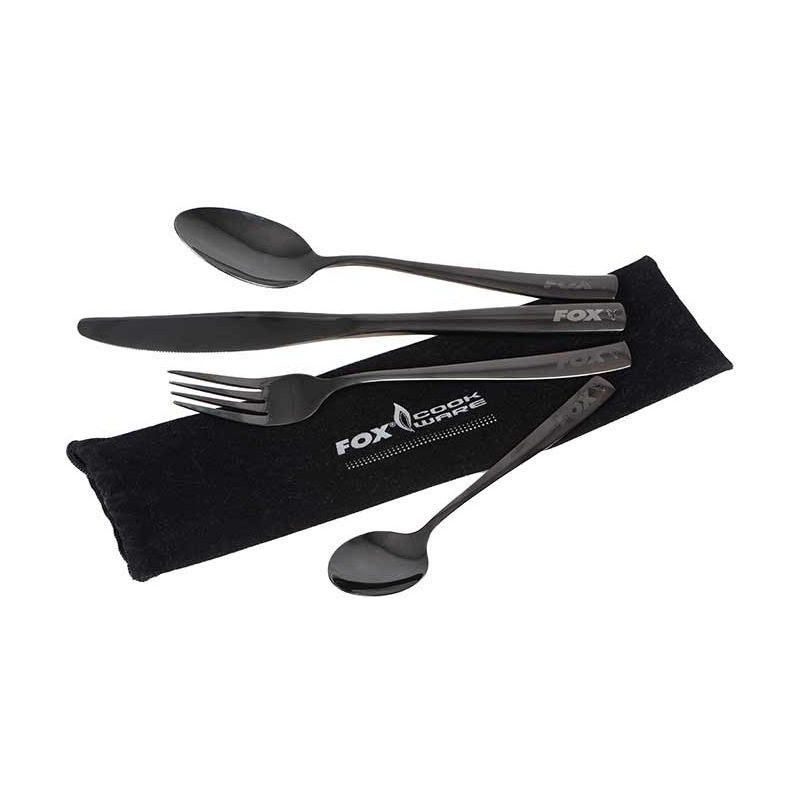 ZESTAW SZTUĆCÓW FOX COOKWARE BLACK STAINLESS CUTLE