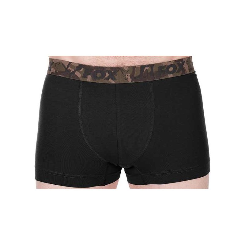 BOKSERKI FOX BOXER SHORTS KHAKI BLACK ROZM L 2 SZT