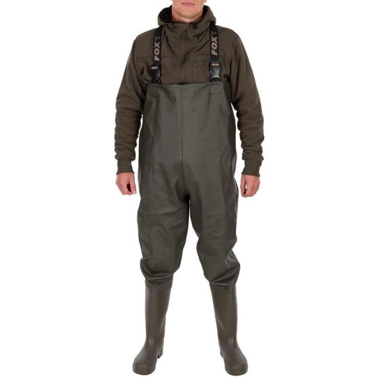 WODERY FOX KHAKI ROZM 46 SPODNIOBUTY WĘDKARSKIE