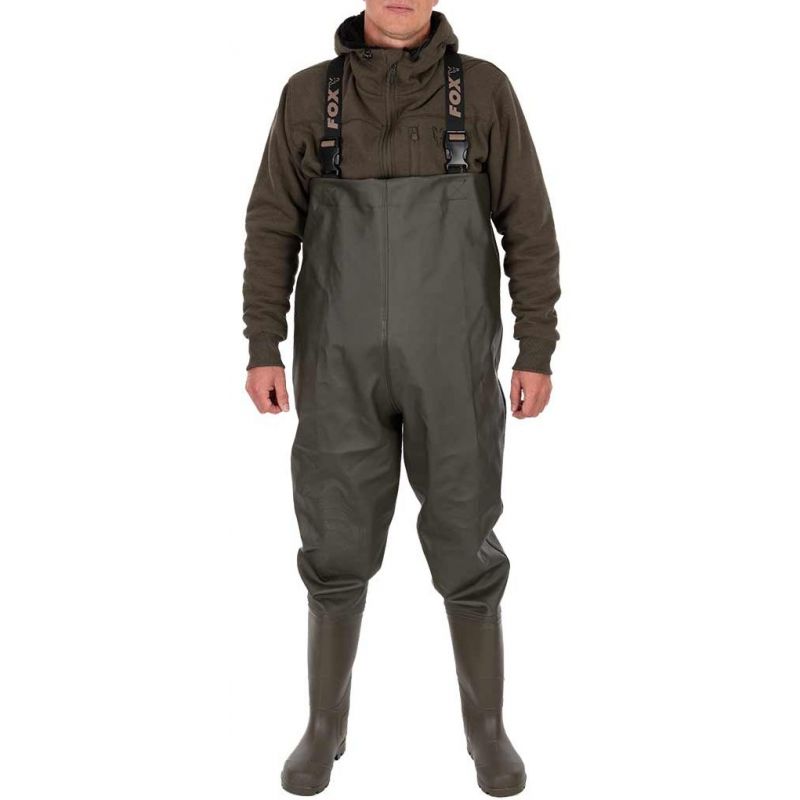 WODERY FOX KHAKI ROZM 44 SPODNIOBUTY WĘDKARSKIE
