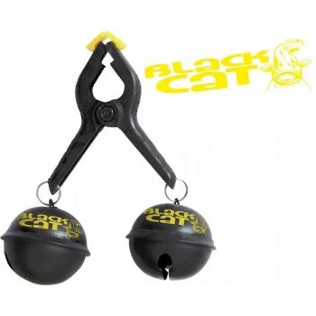 DZWONEK SUMOWY BLACK CAT BIG BELLS CZARNO ŻÓŁTY