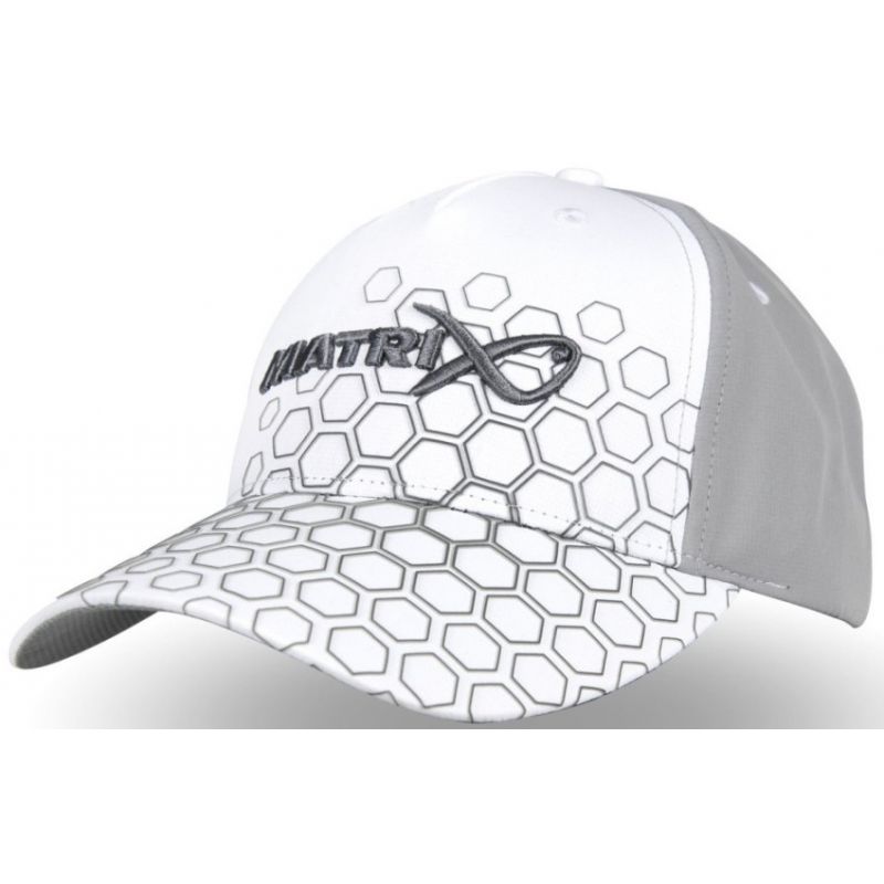 CZAPKA Z DASZKIEM MATRIX HEX PRINT CAP WHITE 