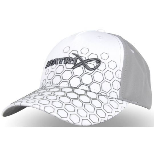 CZAPKA Z DASZKIEM MATRIX HEX PRINT CAP WHITE 