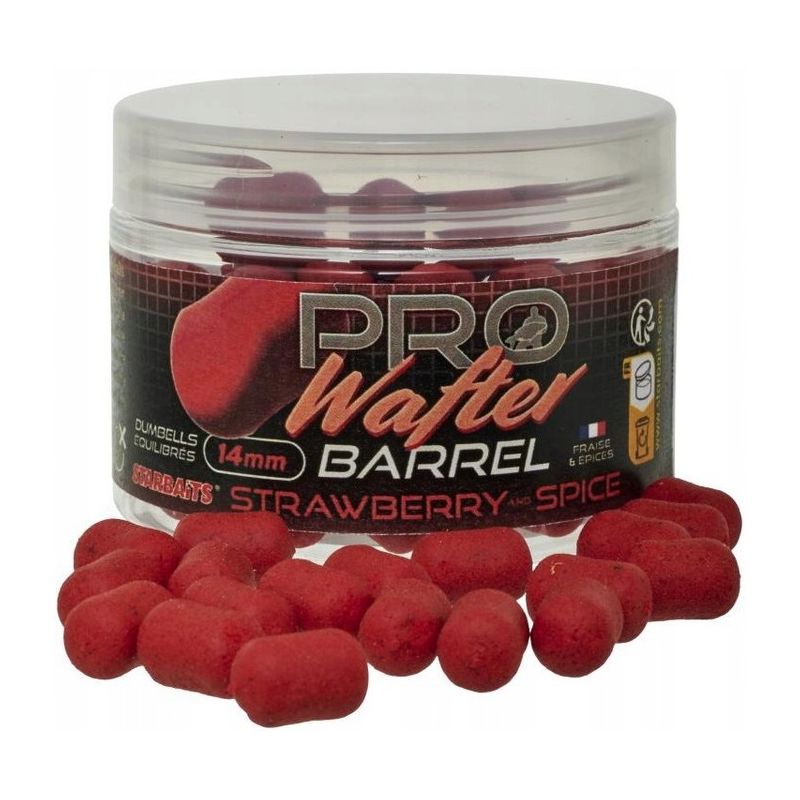 WAFTERS STARBAITS STRAWBERRY SPICE WARREL 14mm 50g