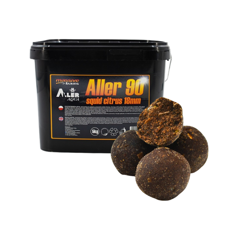KULKI MASSIVE BAITS ALLER 90 SQUID CITRUS 18mm 5kg