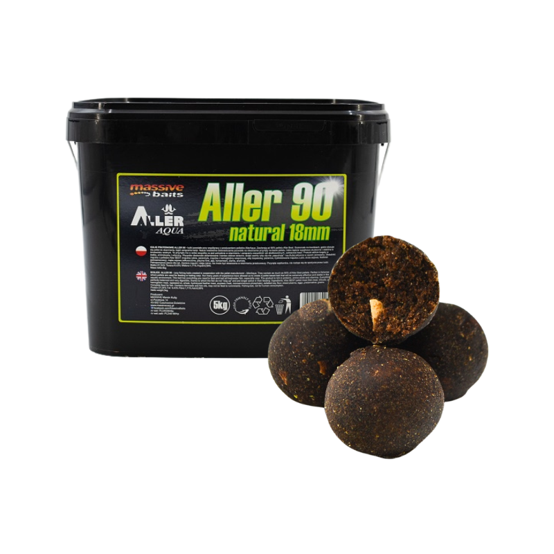 KULKI MASSIVE BAITS ALLER 90 NATURAL 18mm 5kg