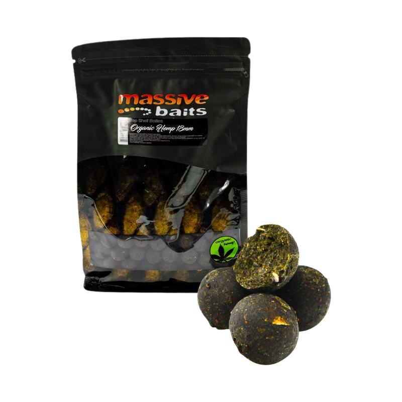 KULKI MASSIVE BAITS ORGANIC HEMP ROBIN GREEN 18mm 