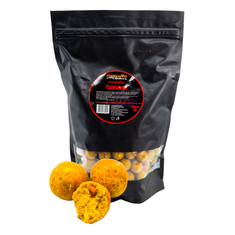 KULKI MASSIVE BAITS ECO BOILIES 18mm 1kg BANANA
