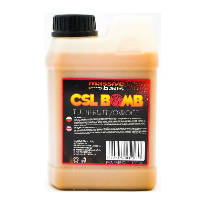LIQUID BOOSTER MASSIVE BAITS CSL BOOMB TUTTI FRUTT