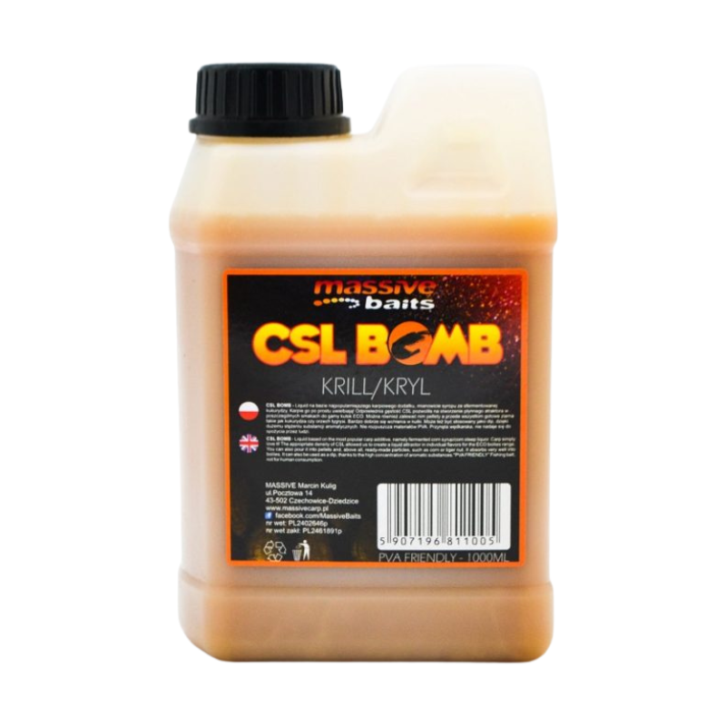 LIQUID BOOSTER MASSIVE BAITS CSL BOOMB KRILL 1L