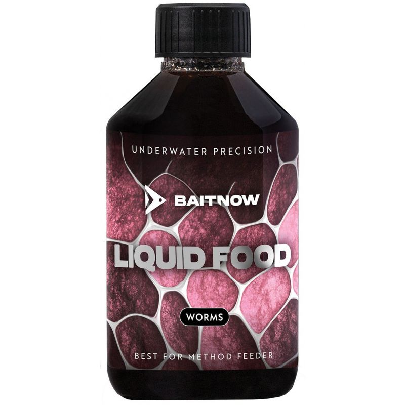 LIQUID BAITNOW METHOD FEEDER FOOD WORMS 250ml