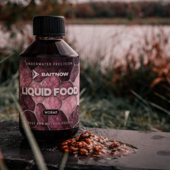 LIQUID BAITNOW METHOD FEEDER FOOD WORMS 250ml