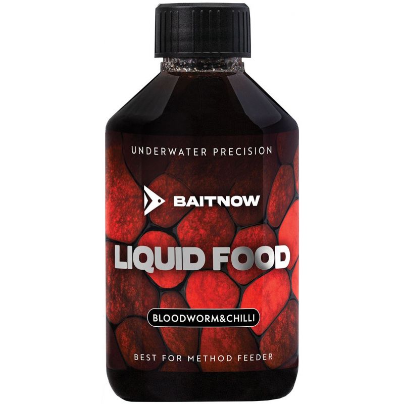 LIQUID BAITNOW M FEEDER FOOD BLOODWORM & CHILLI 