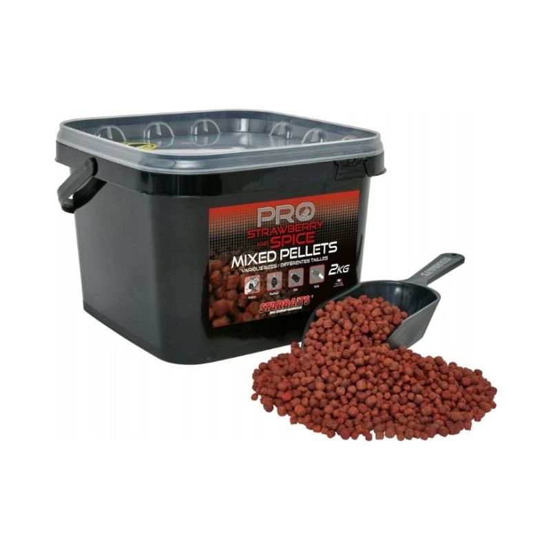 PELLET STARBAITS STRAWBERRY SPICE MIXED 2kg
