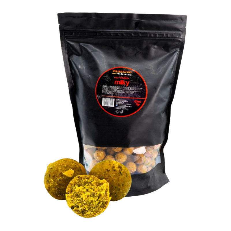 KULKI MASSIVE BAITS ECO BOILIES 18mm 1kg MILKY