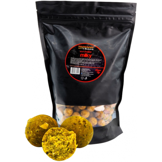 KULKI MASSIVE BAITS ECO BOILIES 18mm 1kg MILKY