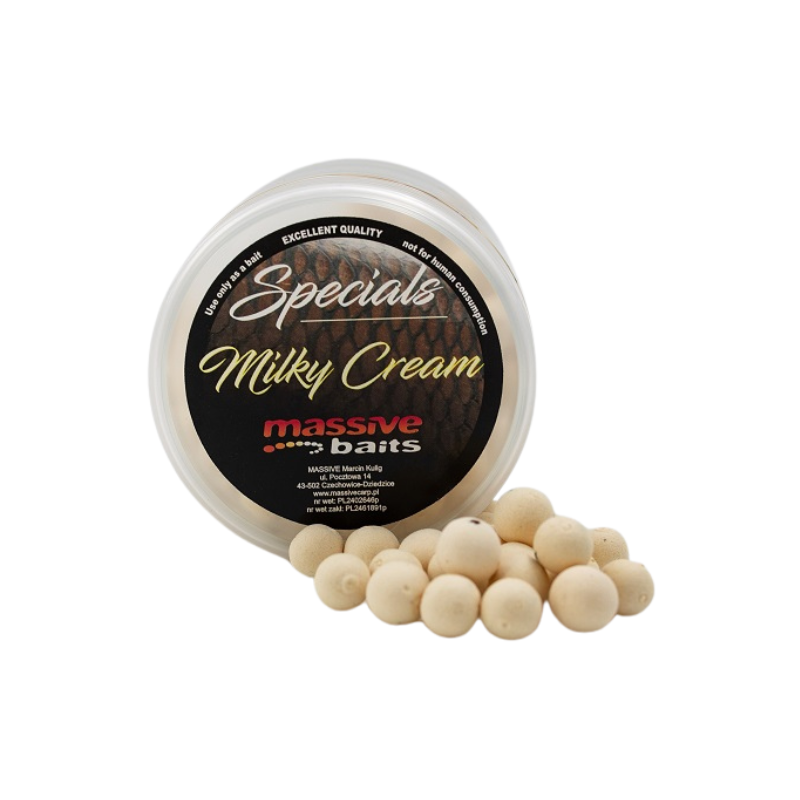 KULKI MASSIVE BAITS POP UPS MILKY CREAM 11mm 150ml