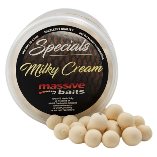 KULKI MASSIVE BAITS POP UPS MILKY CREAM 11mm 150ml