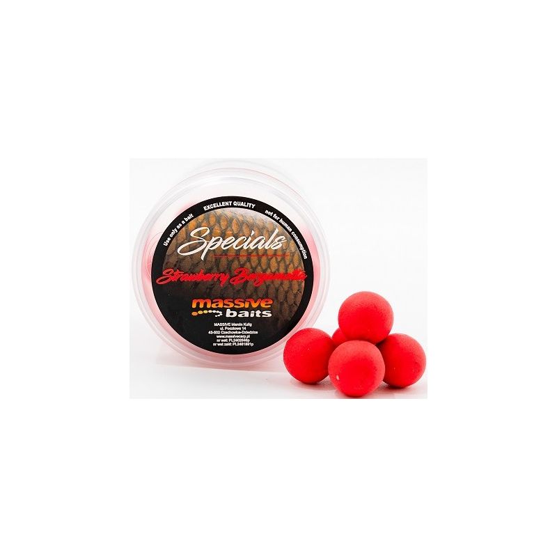 KULKI MASSIVE POP UPS STRAWBERRY BERGAMOTTA 18mm