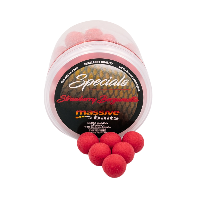 KULKI MASSIVE POP UPS STRAWBERRY BERGAMOTTA 14mm