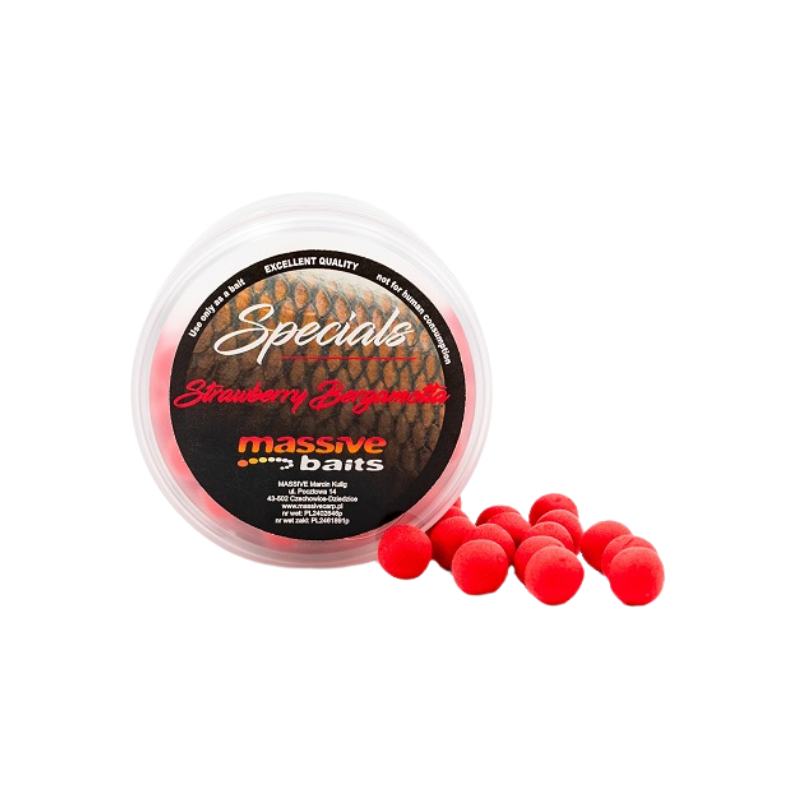 KULKI MASSIVE POP UPS STRAWBERRY BERGAMOTTA 11mm