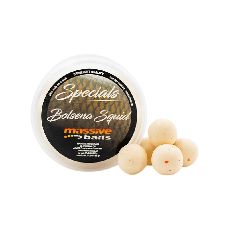KULKI MASSIVE BAITS POP UPS BOLSENA SQUID 18mm 200